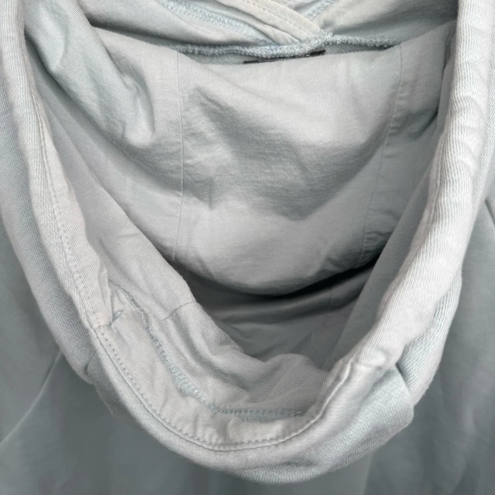NIKE Essential Cropped Hoodie Pullover Ocean Blue Cotton Women’s XL CJ6327-363 - Picture 14 of 15